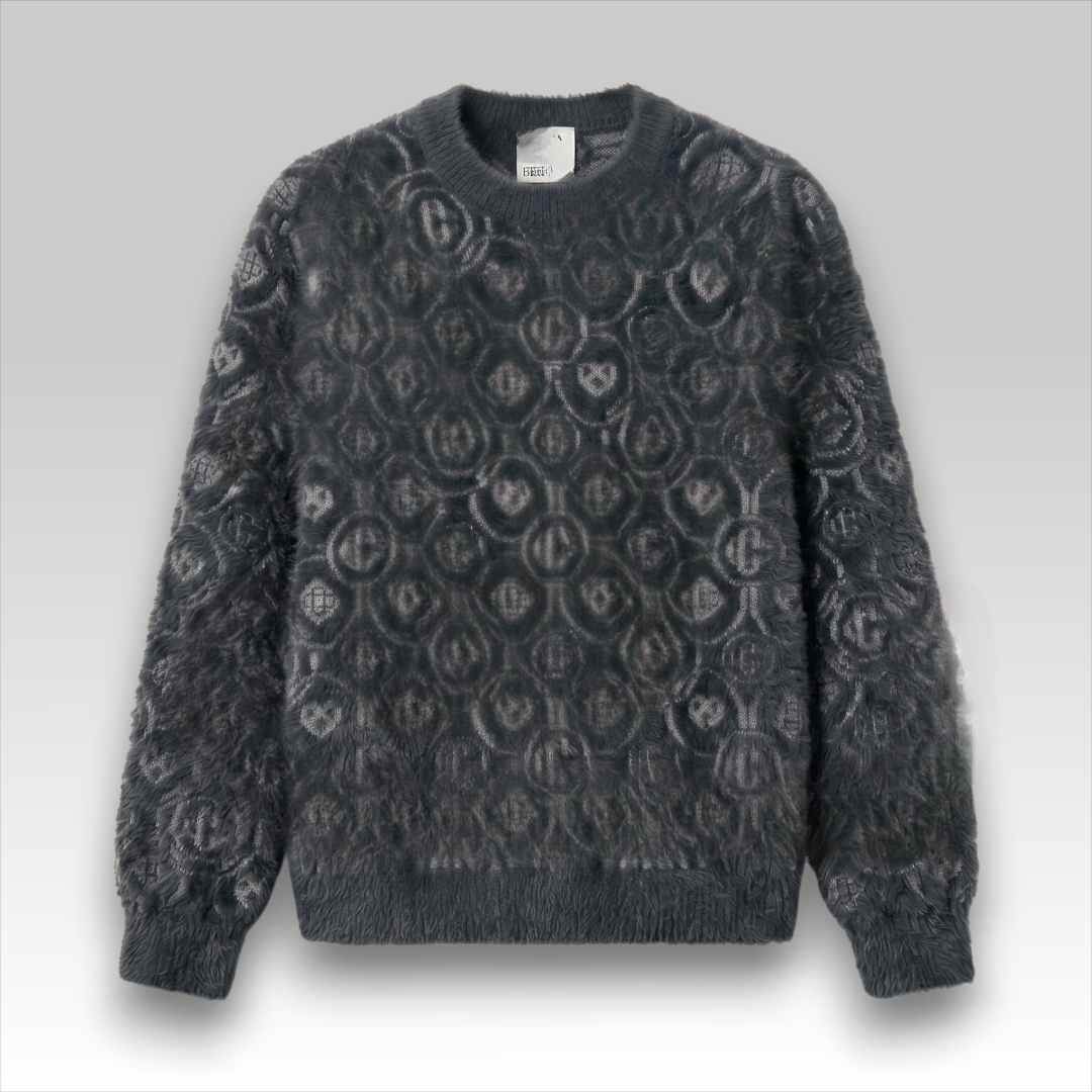Fluffy Monogram Sweater