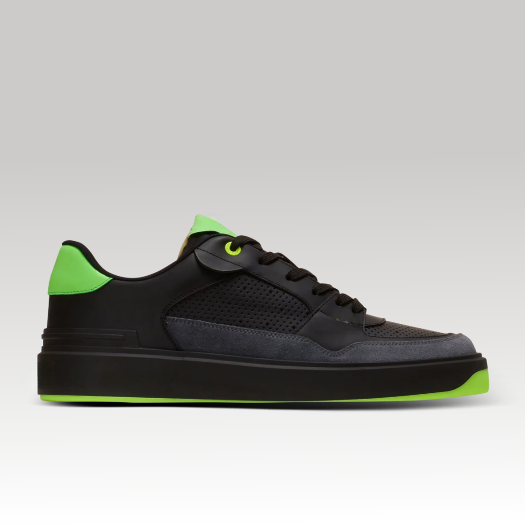 B-Court Flip Sneaker Calfskin & Suede Green