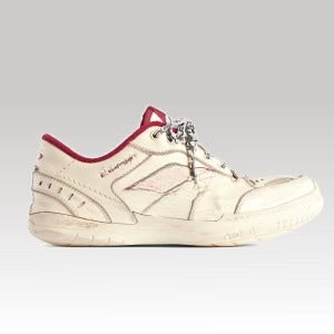 Hamptons Medium Worn-out Sneaker White & Red