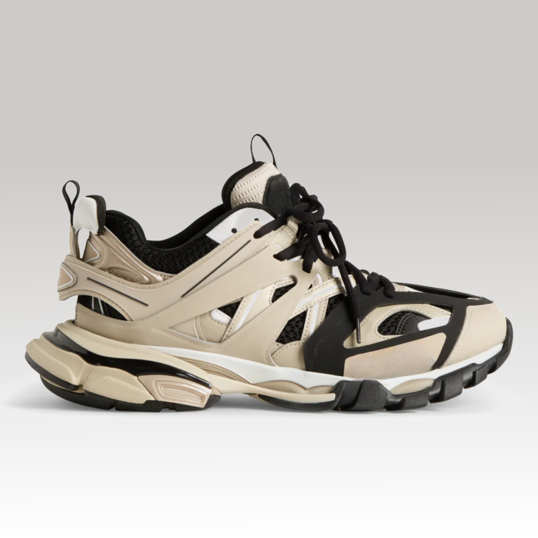 Track Sneaker Beige & Black