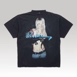 Britney Spears Series Oversized T-Shirt Black