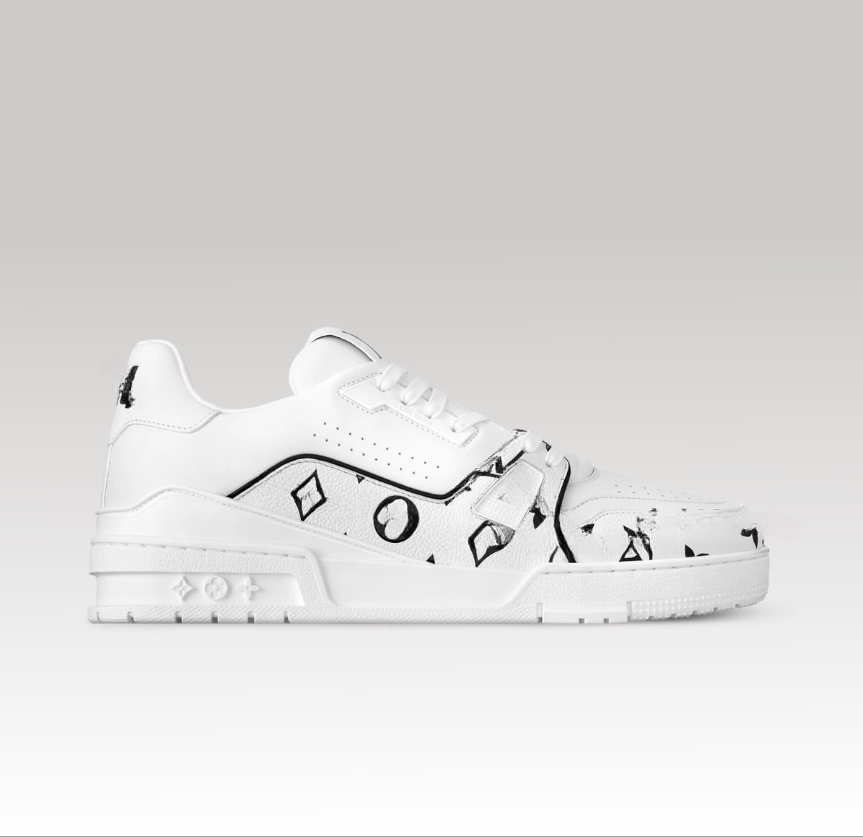 Trainer Monogram White & Black