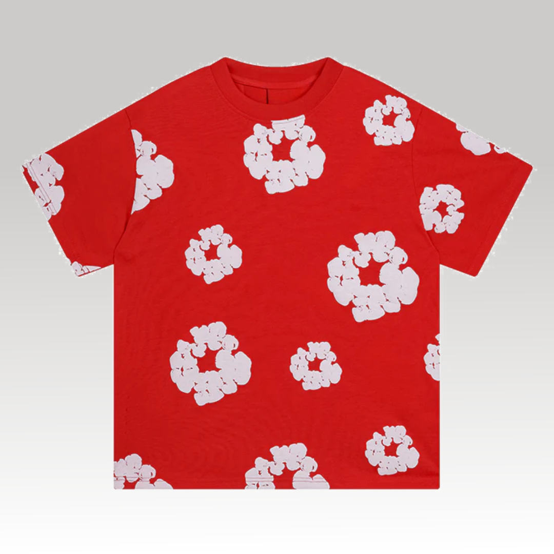 D.T Cotton T-Shirt Red