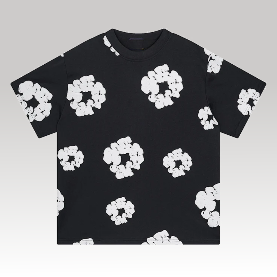 D.T Cotton T-Shirt Black