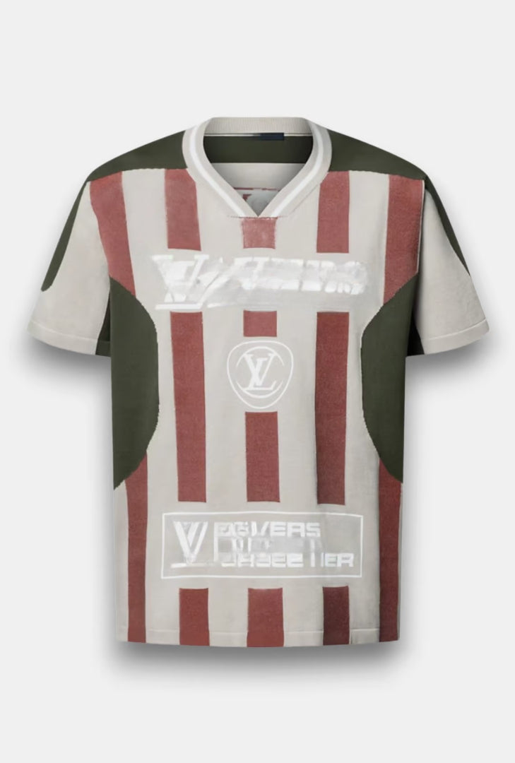V.Neck Graphic Intarsia
