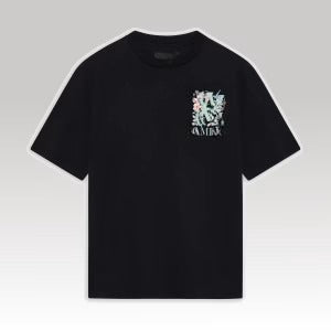M.A Floral Oversized Tee Black