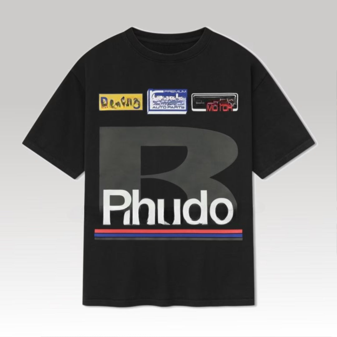 Petrol Patch Tee Black