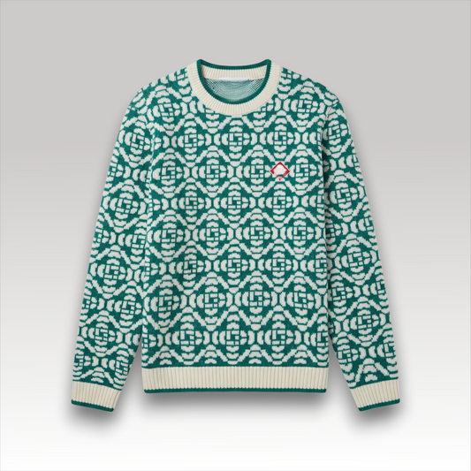 Green Monogram Jumper