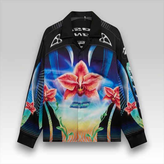 Orchid Racer Silk Shirt