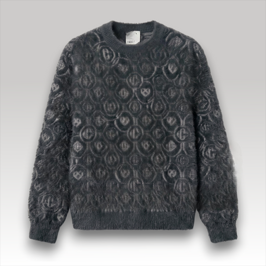 Fluffy Monogram Sweater