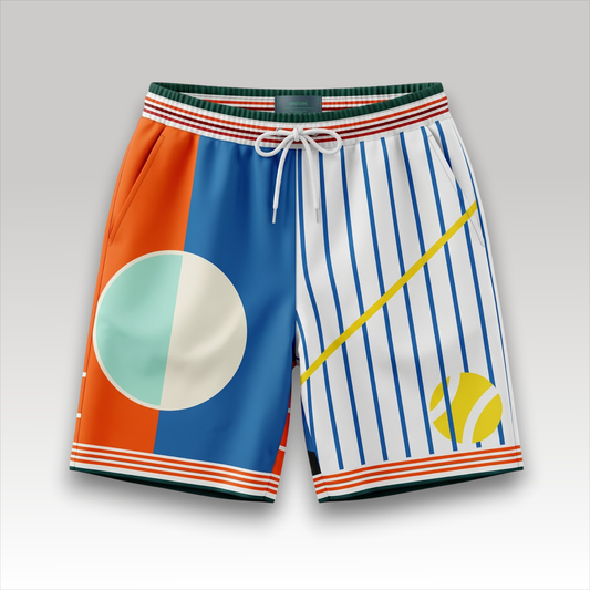 Court Abstrait Silk Short