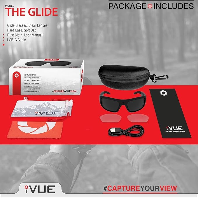 FocusGo 4K Glasses 📸 Dark and Clear Lenses +FREE CASE