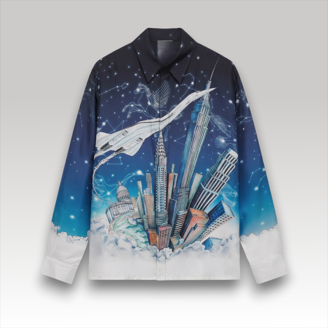 Vol De Nuit Silk Shirt