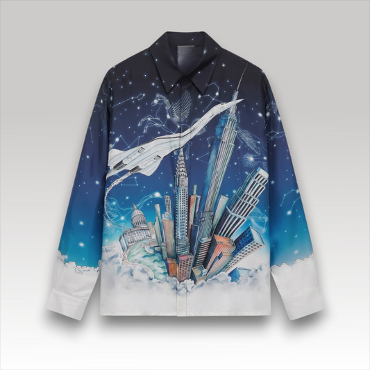 Vol De Nuit Silk Shirt