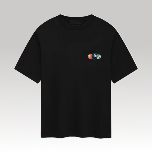 Pool Cue Tee Black