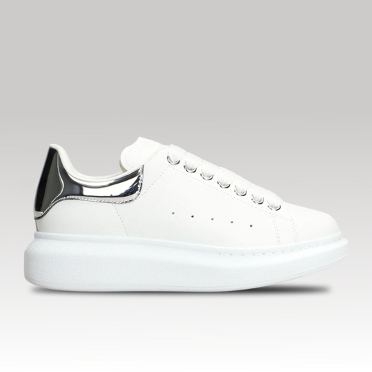 Casual Sneaker White & Silver