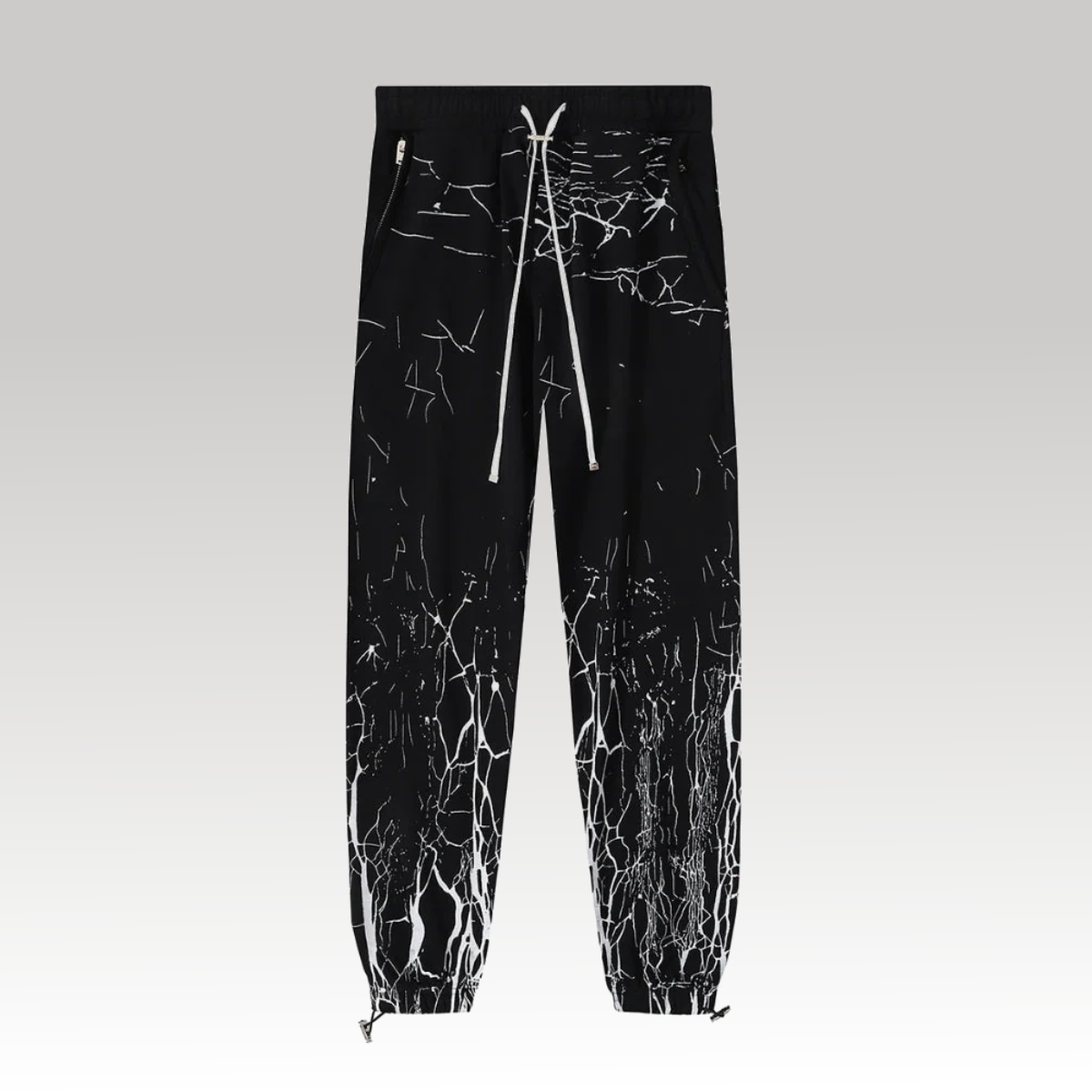 Pants Black Printed