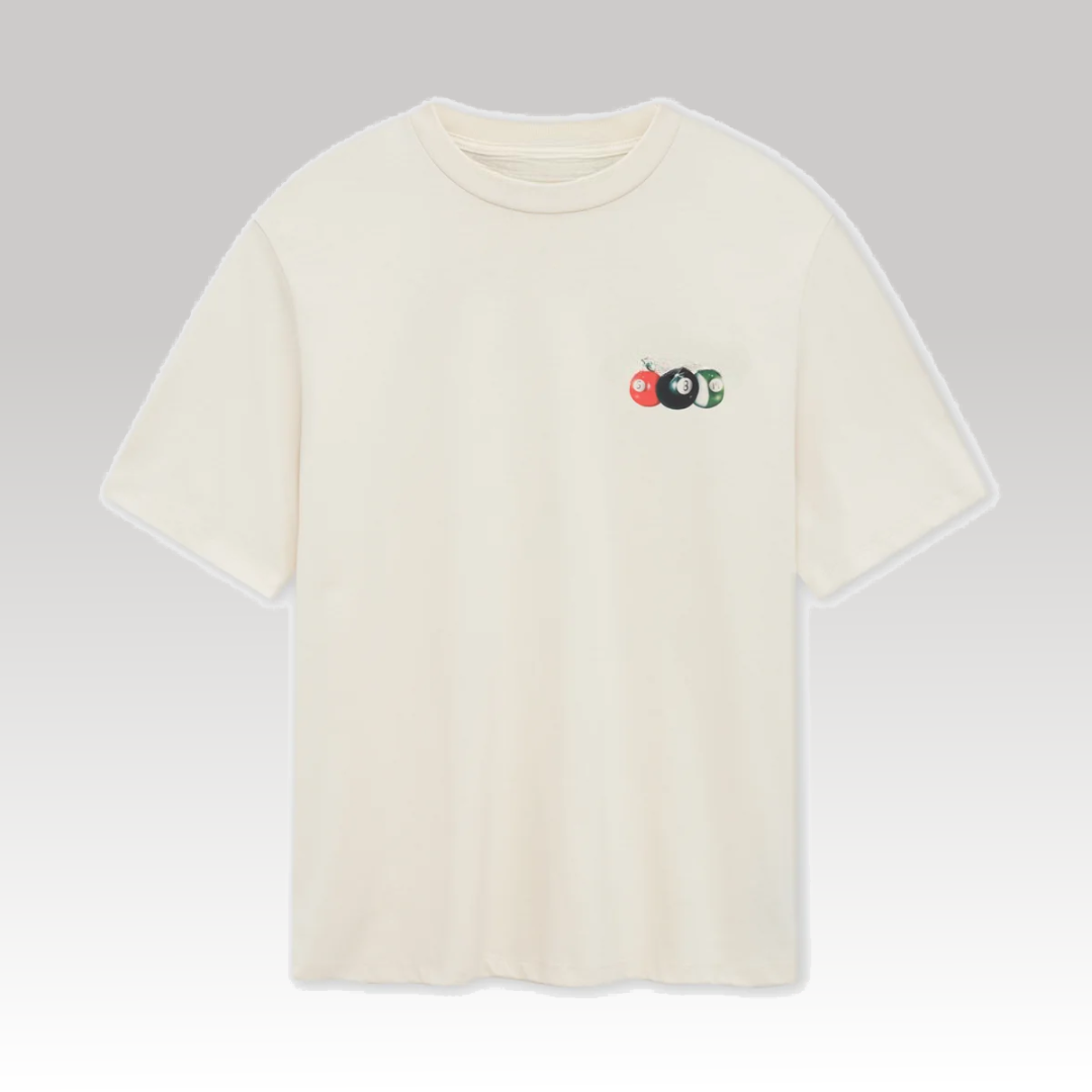 Pool Cue Tee Beige