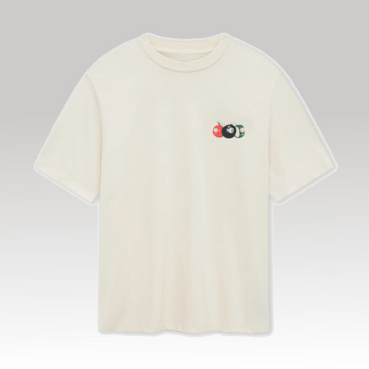 Pool Cue Tee Beige