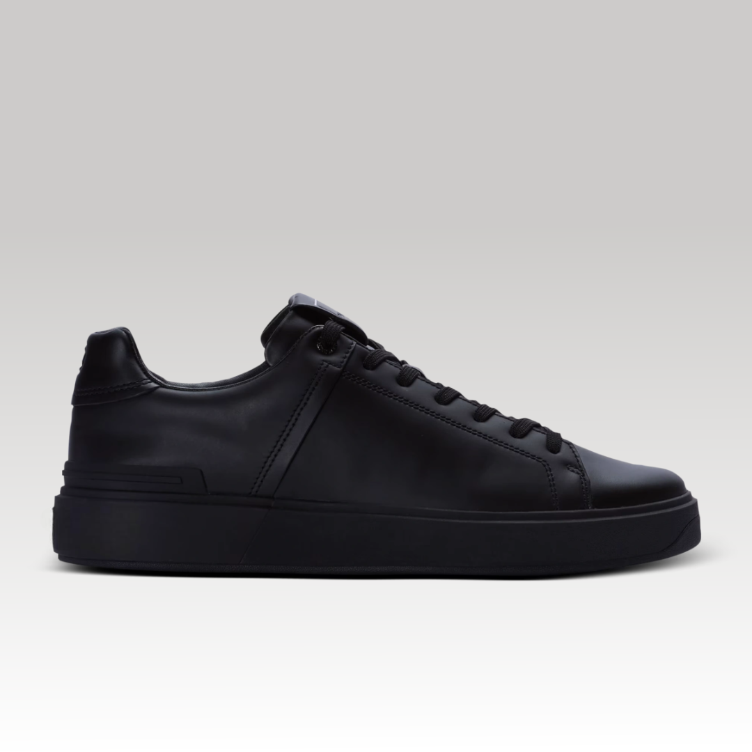 B-Court Trainers Calfskin Black