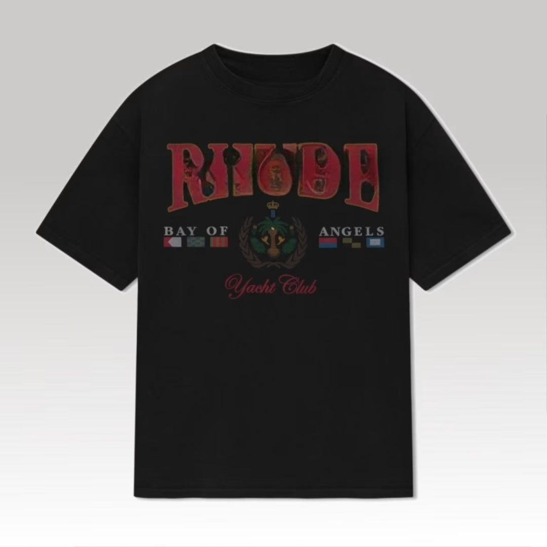 Bay Of Angels Yatch Tee Black