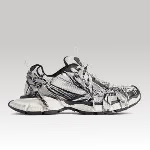 3XL Extreme Laces Logo Sneaker White & Black