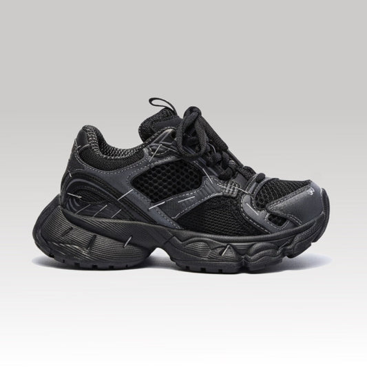 Kids Black Luxury Sneaker