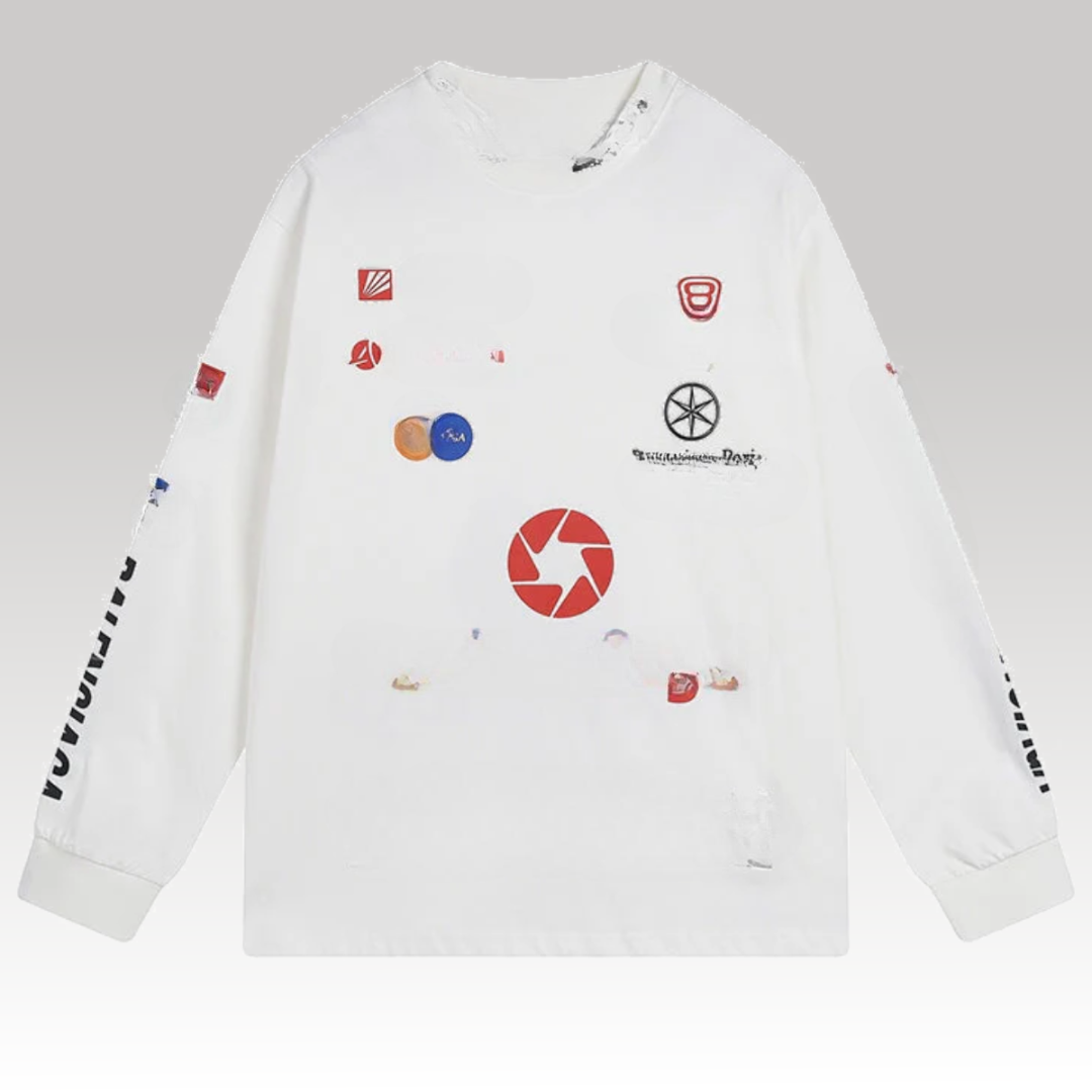 3B Sports Icon Long-Sleeve White