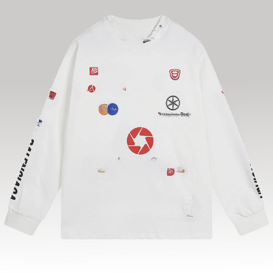 3B Sports Icon Long-Sleeve White