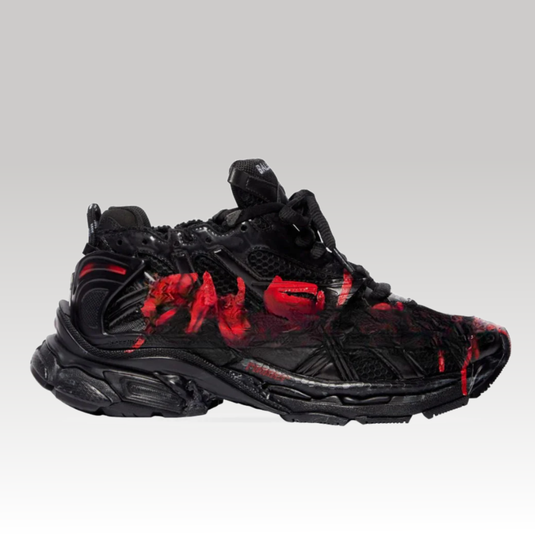 Runner Grafitti Sneaker Black