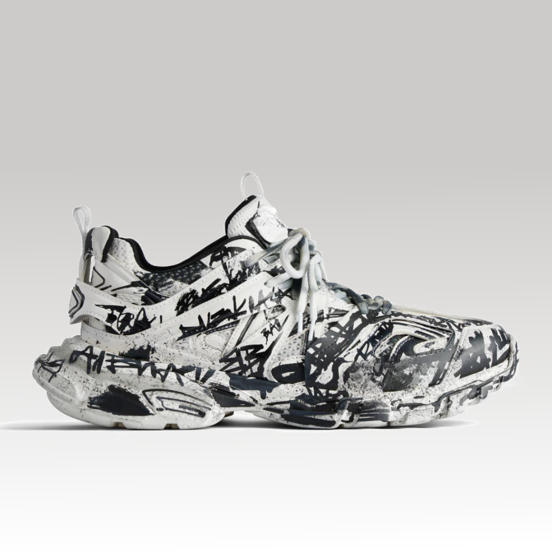 Track Sneaker Graffiti White