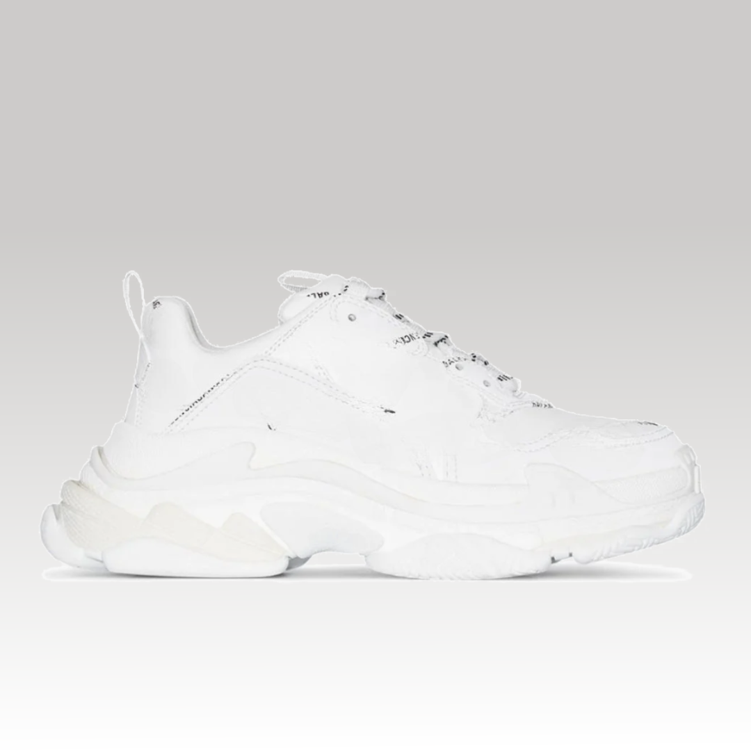 Triple S White Logo Sneaker
