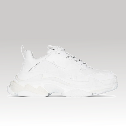 Triple S White Logo Sneaker