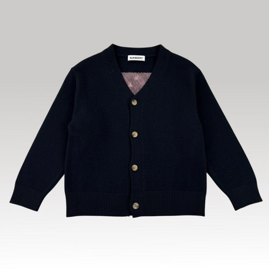 Kids Black Check Sweater
