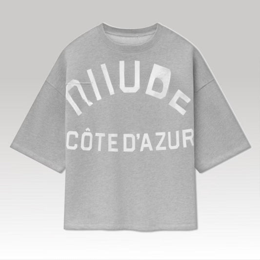 Cote D'Azur Mid Sleeve Boxy Tee
