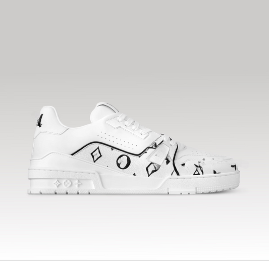 Trainer Monogram White & Black