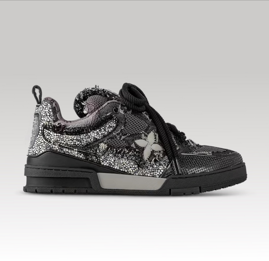 SK8 Sneaker Black and Grey Strass