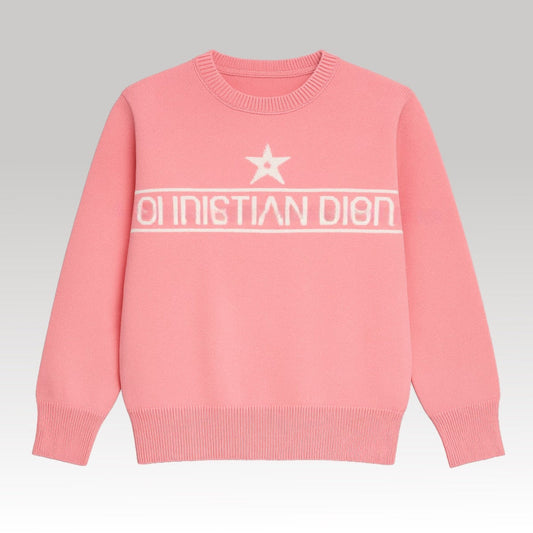 Kids Pink Knit Sweater