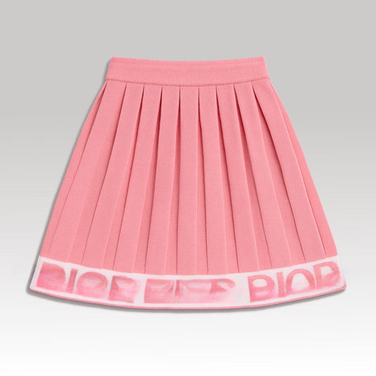 Kids Pink Knit Skirt