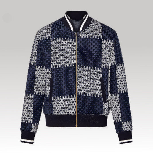 Damier Quilted Cotton Bomber