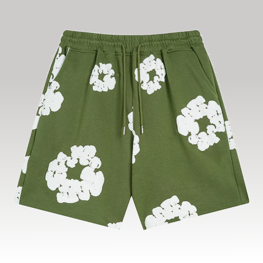 D.T Cotton Shorts Green