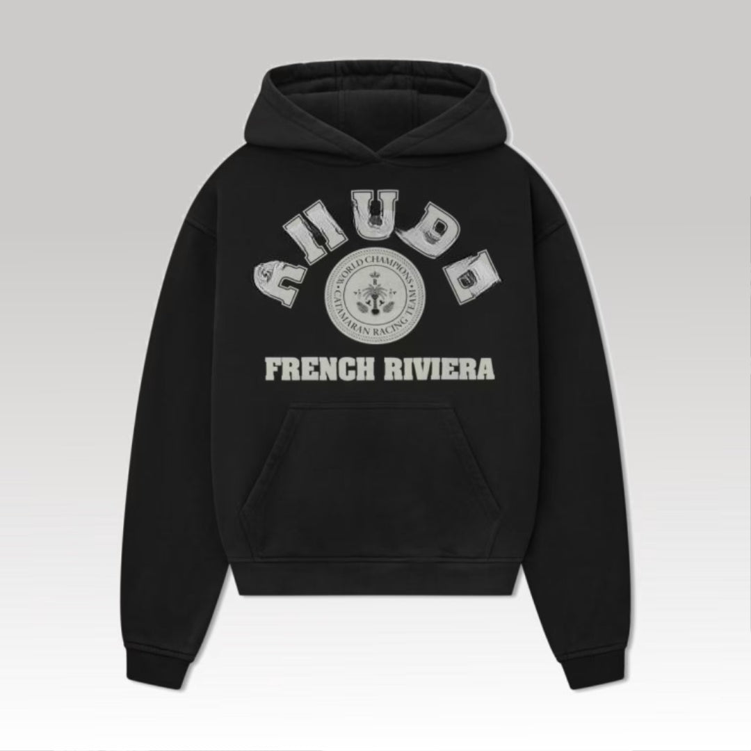 French Riveira Hoodie Black