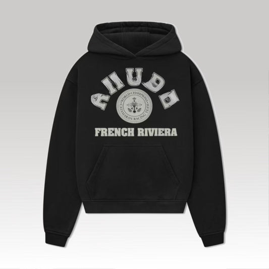 French Riveira Hoodie Black