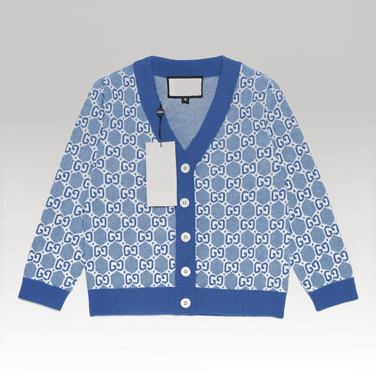 Kids Blue Wool Sweater