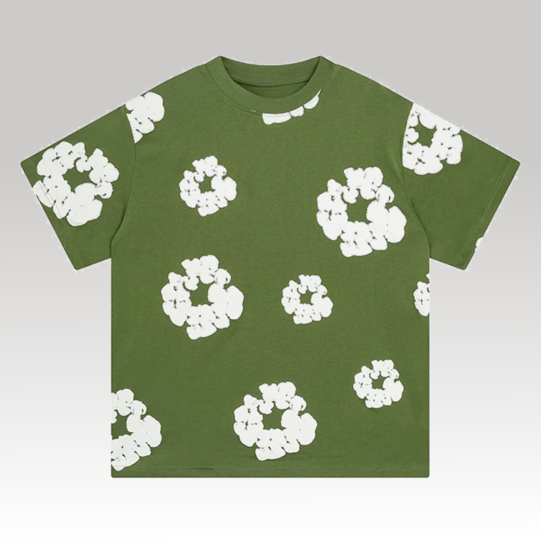 D.T Cotton T-Shirt Green