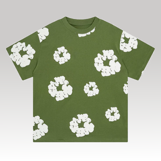 D.T Cotton T-Shirt Green