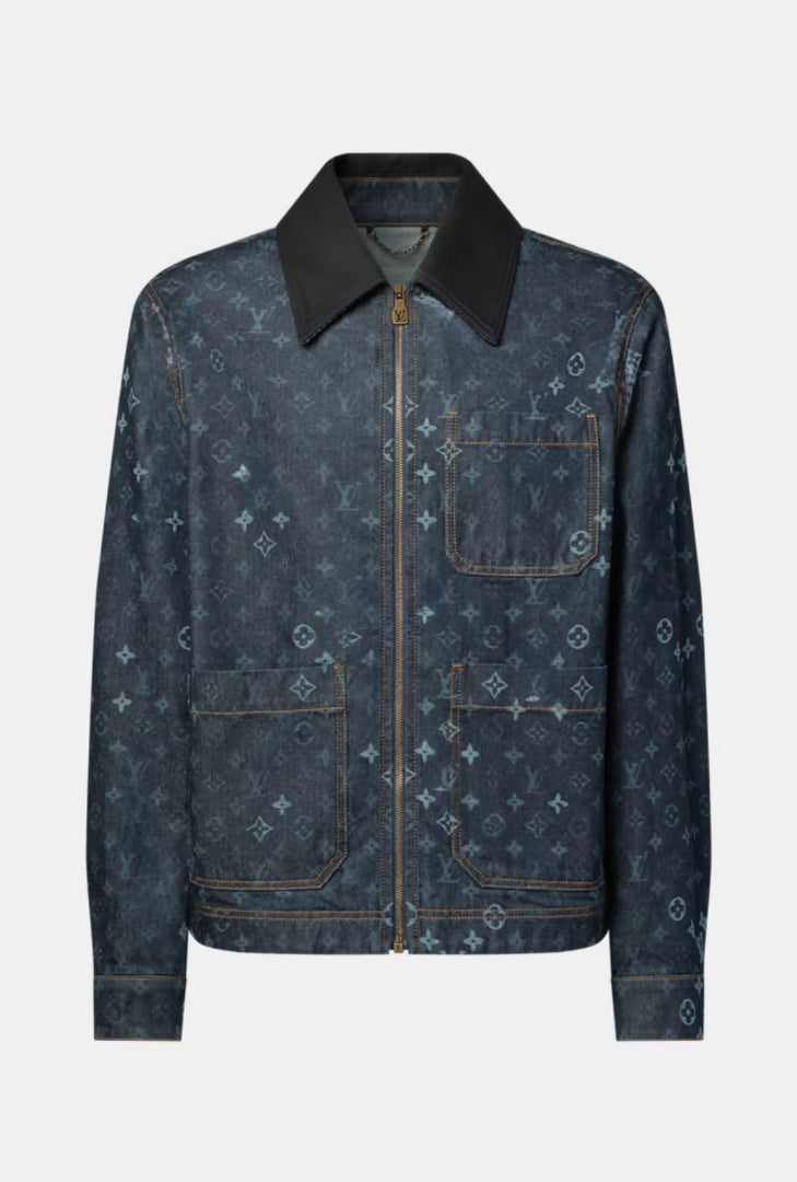 Monogram Denim Workwear Jacket