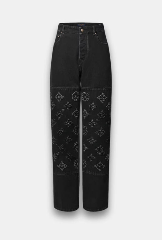 Monogram Destroy Denim Pants