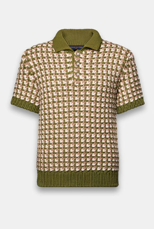Wool Knit Polo Shirt