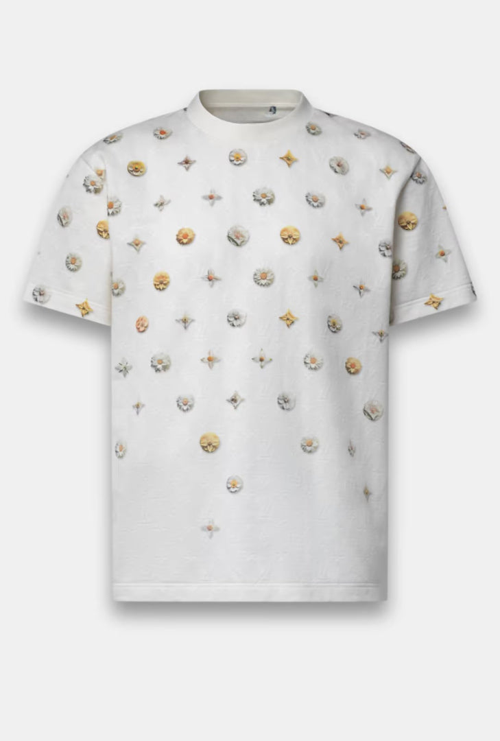 Overprinted Monogram Jacquard Tee